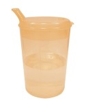 Стакан-поильник, Beside (Бисайд) 200 мл арт. 28678 с крышкой-носиком и мерной шкалой оранжевый
