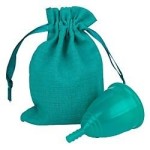 Менструальная чаша, OnlyCup (ОнлиКап) р. L серия лен зеленая